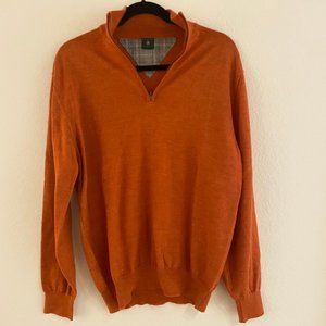 Robert Talbott Zip-Up Sweater 100% Extra Fine Wool